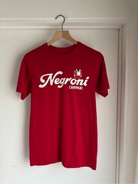 BNWOT Negroni Campari Mens Red Graphic Tee